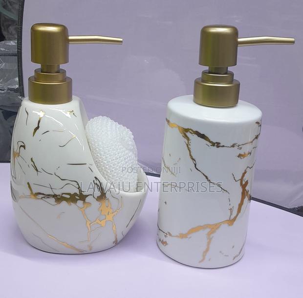 Marble White Soap Dispenser - main view