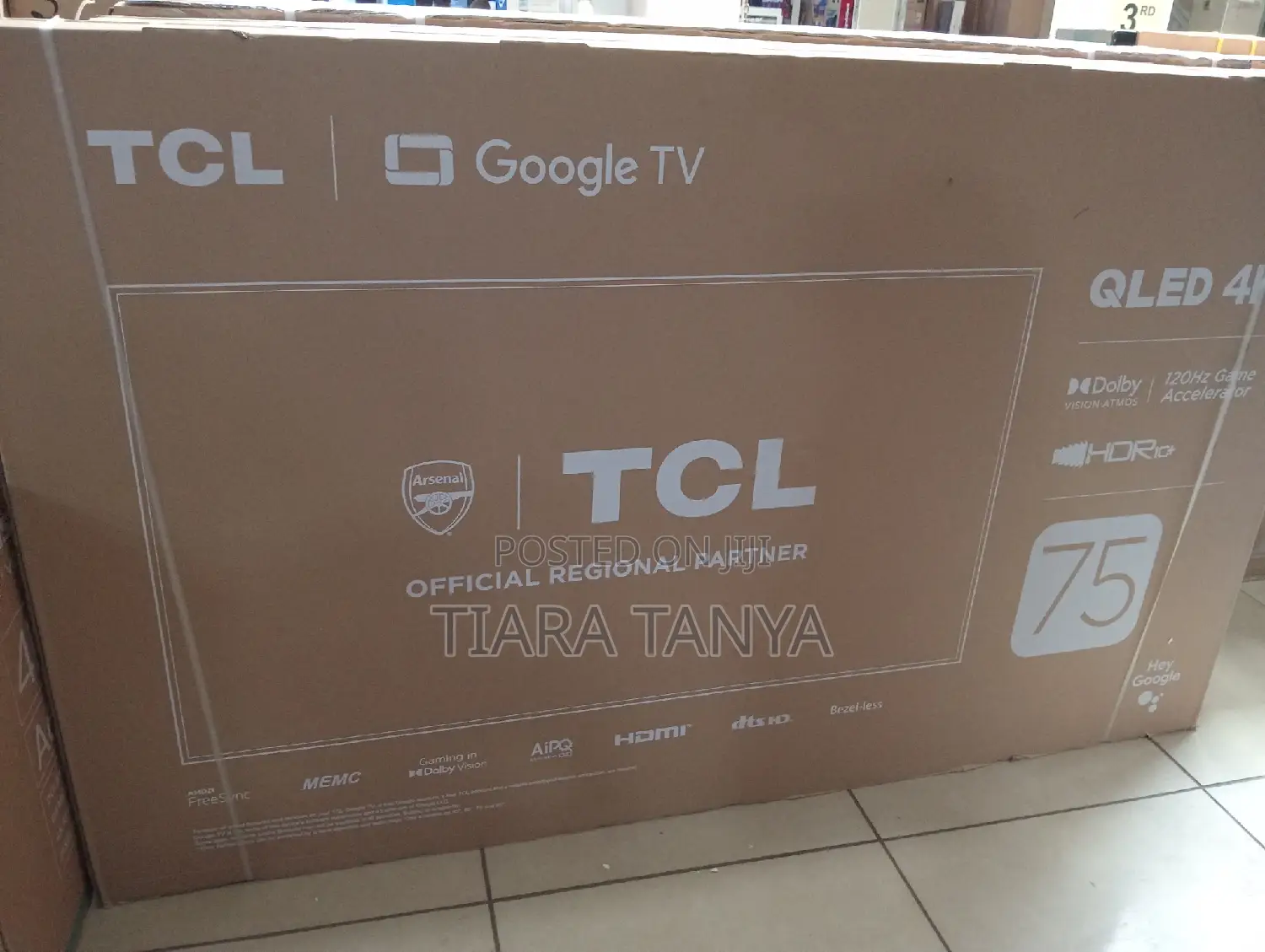 TCL 75P635 HDR Google TV