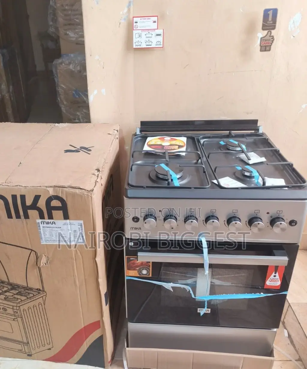 Mika 60×60 3+1 Standing Cooker