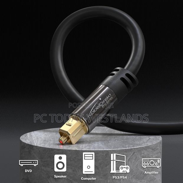 Kabeldirekt Optical Audio Cable - 10ft Digital Optical Cable - thumbnail 6
