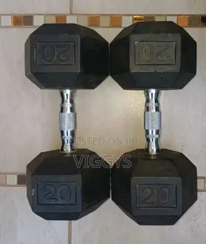 Amazing 20kg Hexagonal Dumbbells