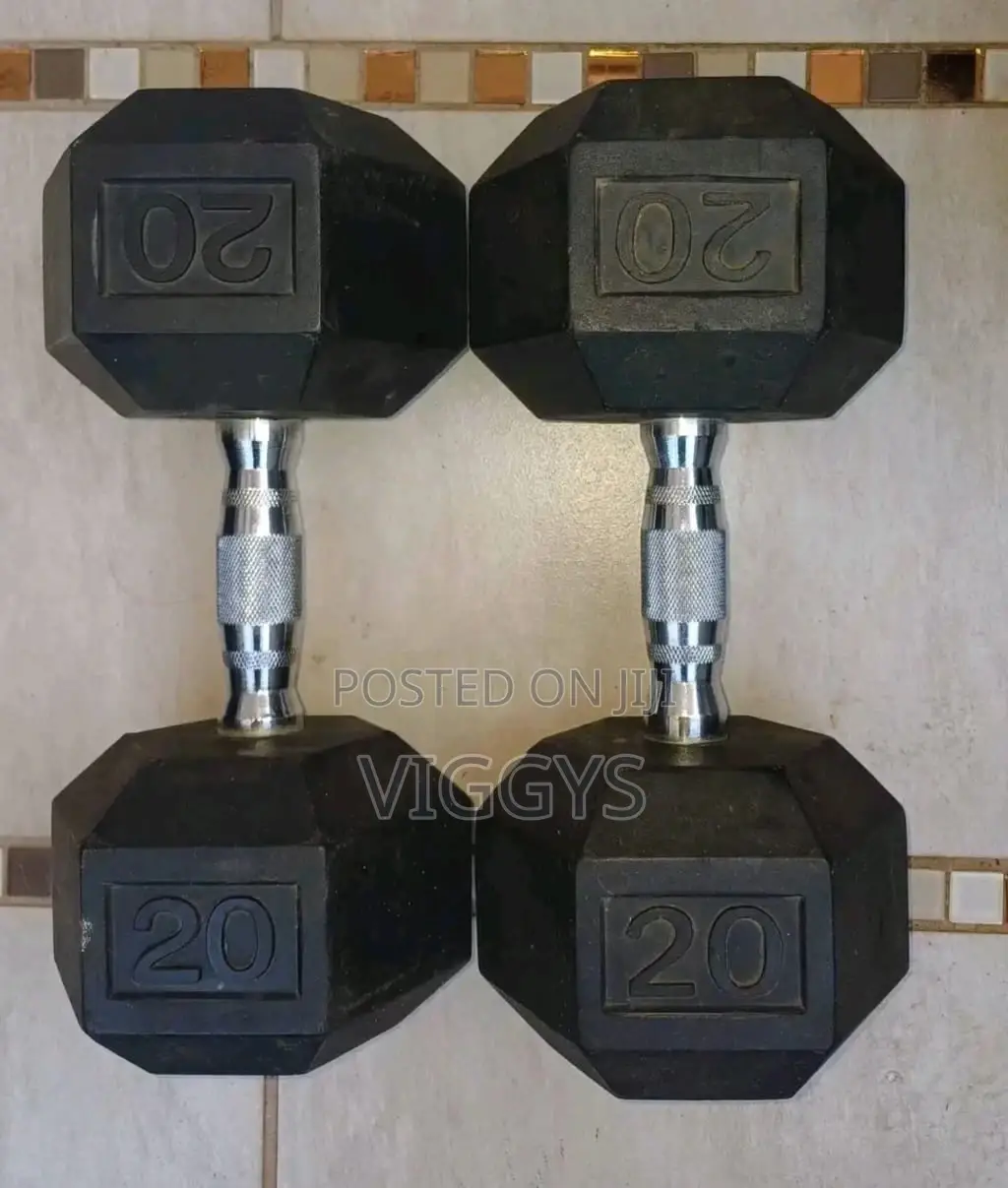 Classic 20kg Hexagonal Dumbbells