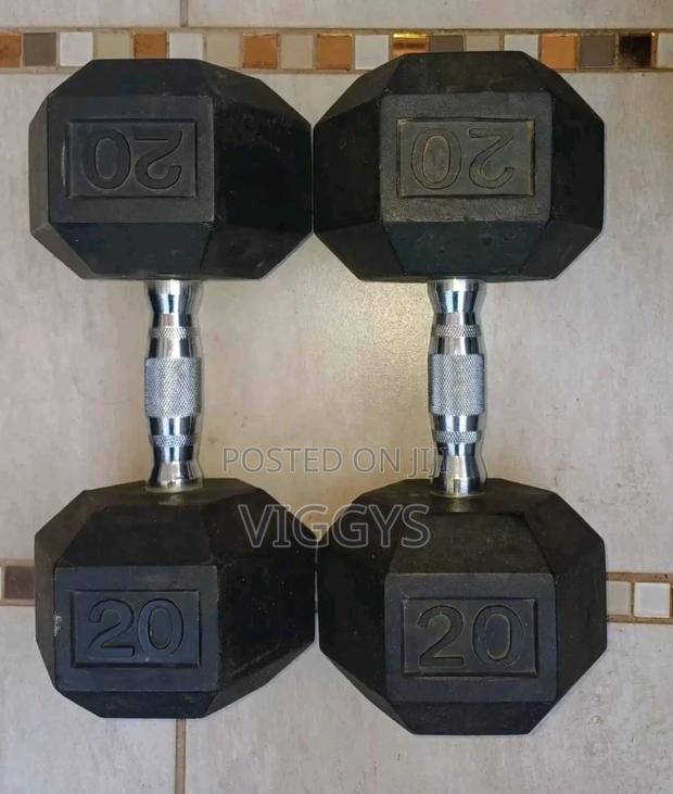 Classic 20kg Hexagonal Dumbbells