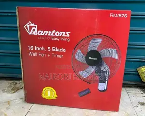 16 Inch Wall Fan + Timer Ramton Wall Fun With Remote