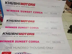 Large Presentation Cheque
