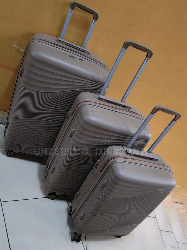 *3 in 1 Unbreakable PP Suitcase Za Rubber* - thumbnail 4