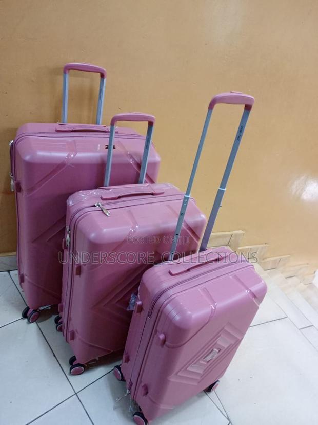 *3 in 1 Unbreakable PP Suitcase Za Rubber* - thumbnail 3