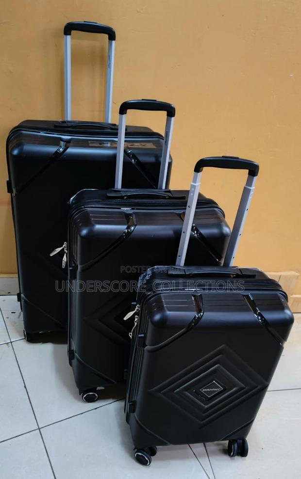 *3 in 1 Unbreakable PP Suitcase Za Rubber* - thumbnail 2