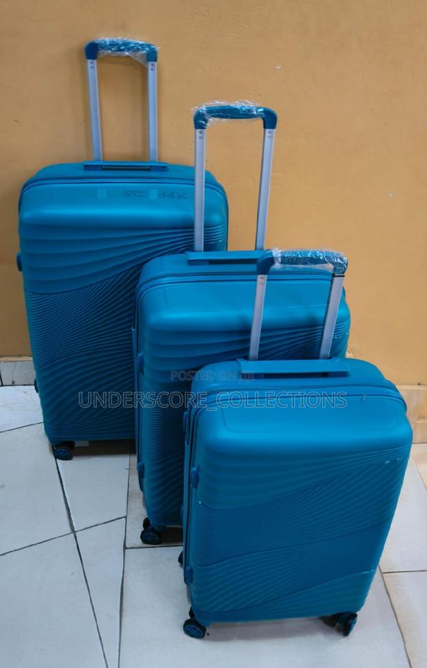 *3 in 1 Unbreakable PP Suitcase Za Rubber* - thumbnail 6