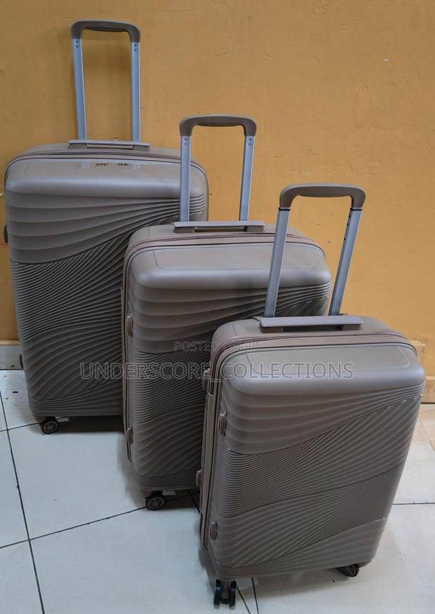 *3 in 1 Unbreakable PP Suitcase Za Rubber* - thumbnail 8