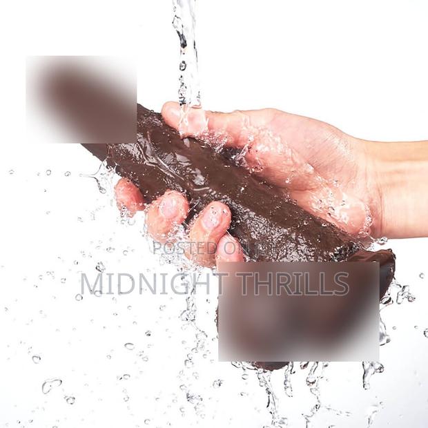 Dark Brown Realistic Dildo - thumbnail 2