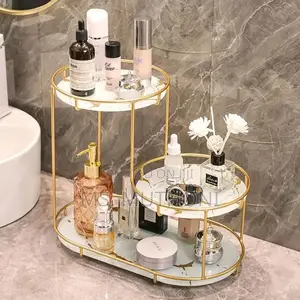 Light Luxury Storage Shelf/Cosmetics Toiletries Organizer