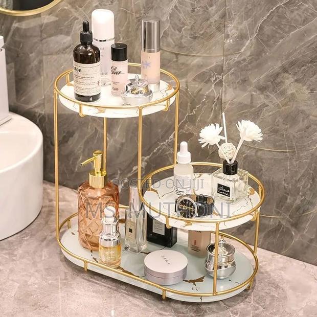 Light Luxury Storage Shelf/Cosmetics Toiletries Organizer - thumbnail 3