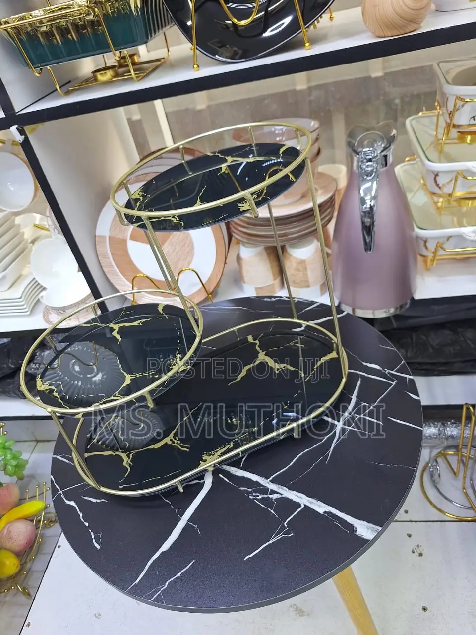 Light Luxury Storage Shelf/Cosmetics Toiletries Organizer
