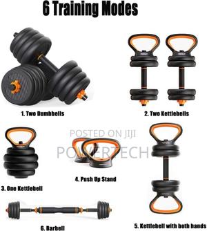 6 in 1 Adjustable Dumbbell Set-30 Kg - thumbnail 2