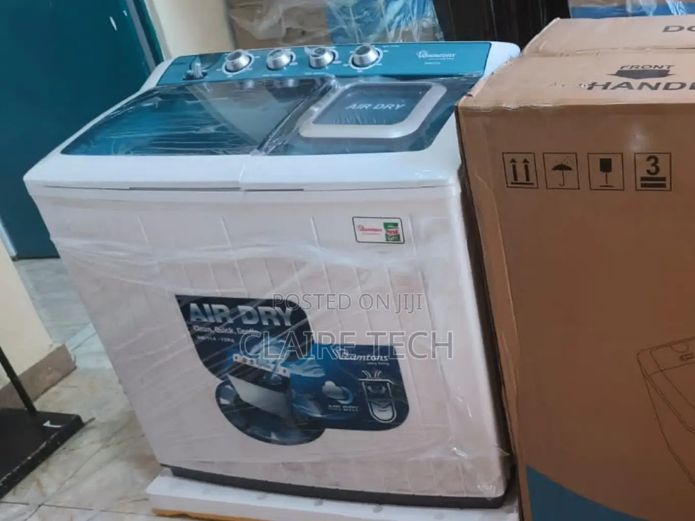 White/Grey Ramtons 12kg Top Load Twin Tub Washing Machine