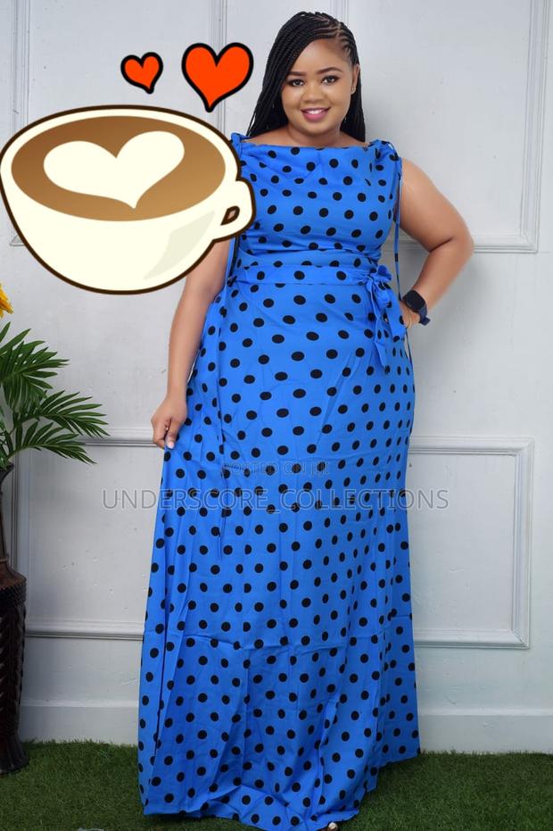 Elegant Polka Dot Maxi Dresses - main view