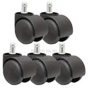 Black Malaysia Heavy Duty Caster Wheels(CHAIR ROLLERS)