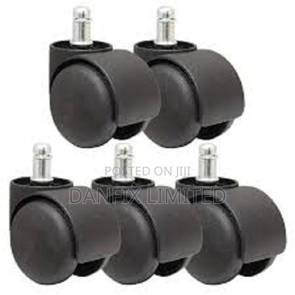 Black Malaysia Heavy Duty Caster Wheels(CHAIR ROLLERS) - main view