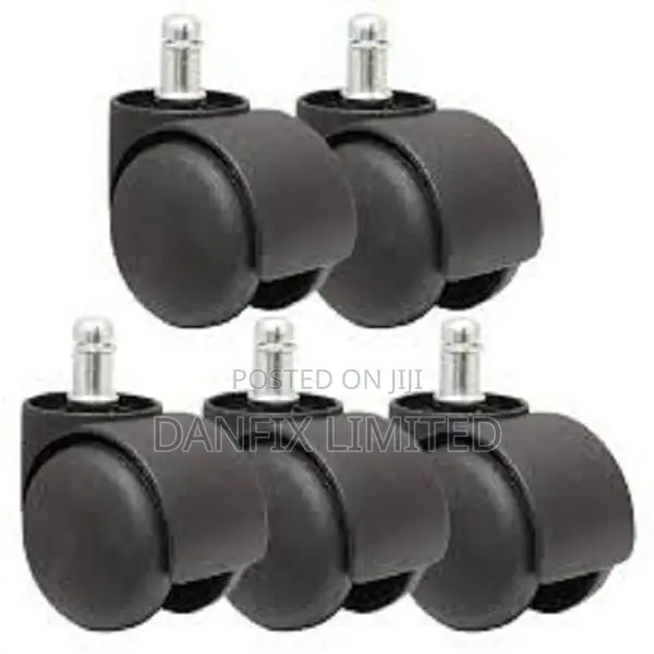 Black Malaysia Heavy Duty Caster Wheels(CHAIR ROLLERS)