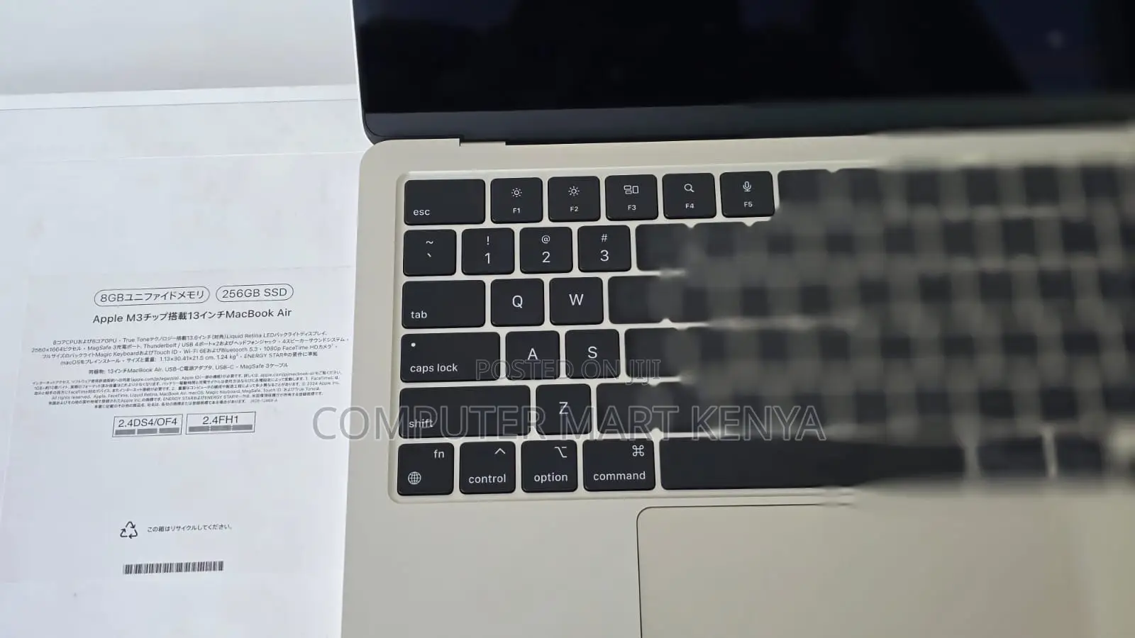 New Laptop Apple MacBook Air 8GB Apple M3 SSD 256GB