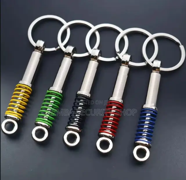 Shock Absorber Key Holder Car Parts JDM Chain Ring Fob Metal
