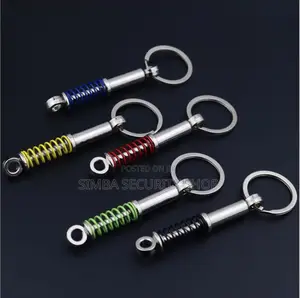 Shock Absorber Key Holder Car Parts JDM Chain Ring Fob Metal