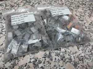Rj45 Cat6 Connectors Metallic 100pcs