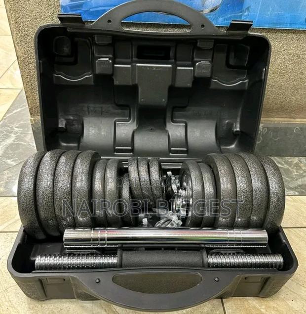 Quality Dumbell 20kg Chrome - main view