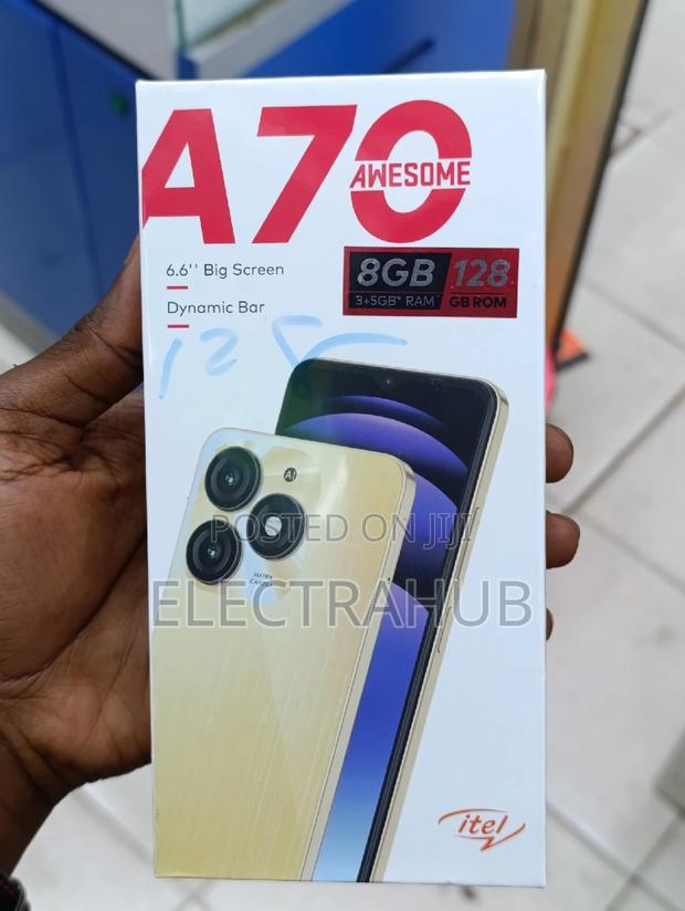 New Itel A70 128 GB Blue