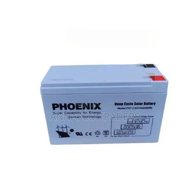 Phoenix 7 AH Solar Battery Dry Cell Maintenance Solar Batter
