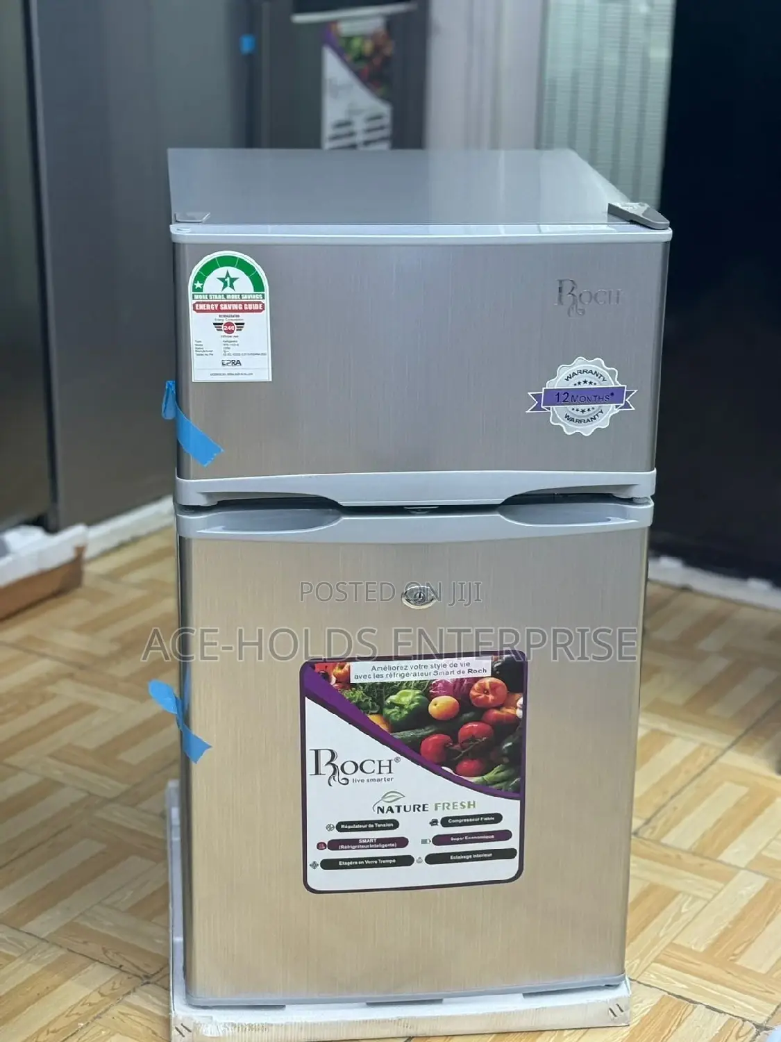 Roch Fridge,Roch Mini Fridge 90L Double Door