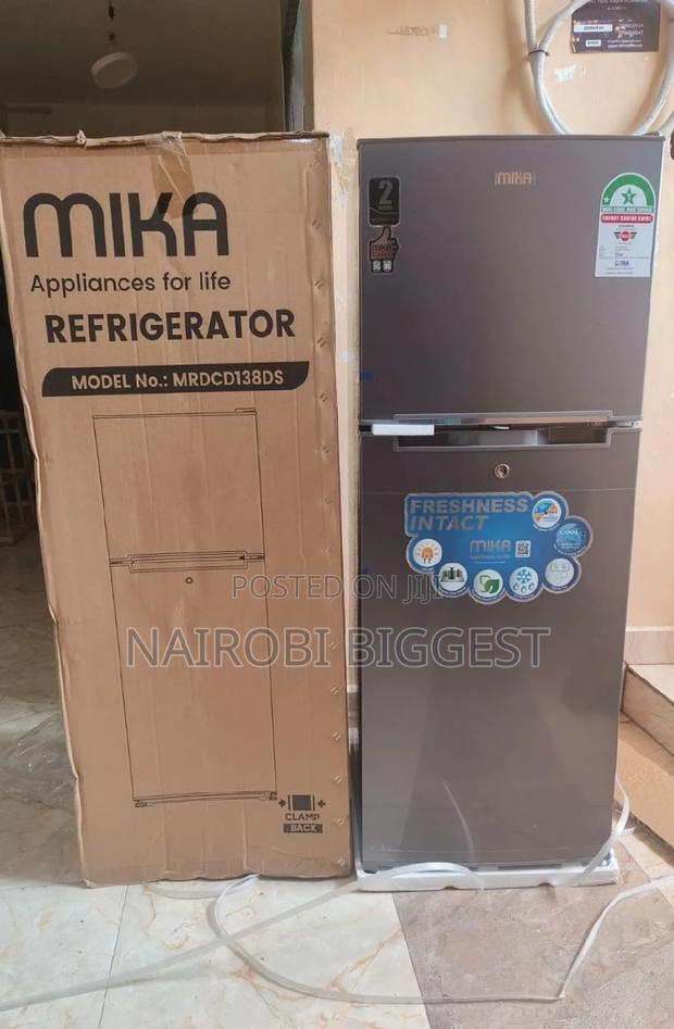Mika 138 Litres Double Door Refrigerator