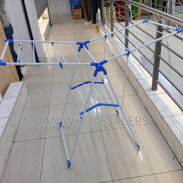 Foldable/Portable Clothes Drying and Hanging Rack - main view