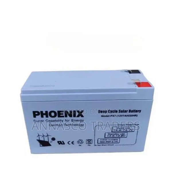 POWERFUL Phoenix 7 AH Solar Battery Dry Cell Maintenance
