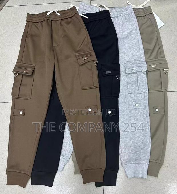 Mwarabu Latest Designer Men's Side Pockets Designer Cargo - thumbnail 2