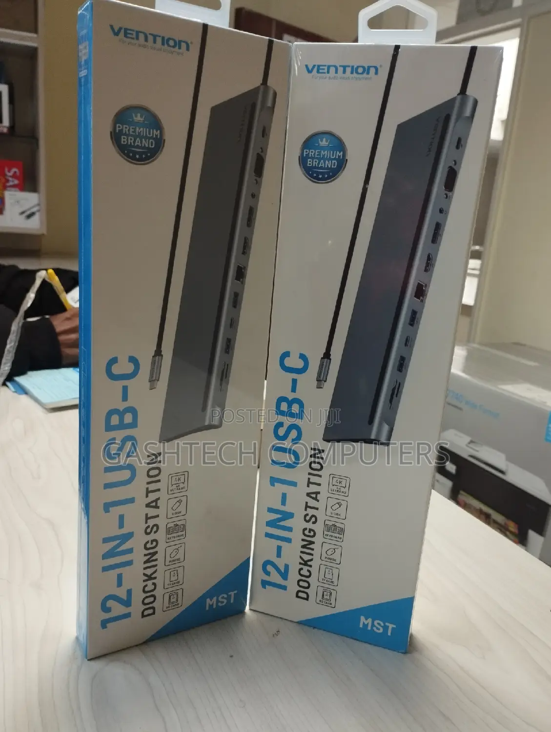 Vention Type C to Multi-Function 12 in 1 Docking Station