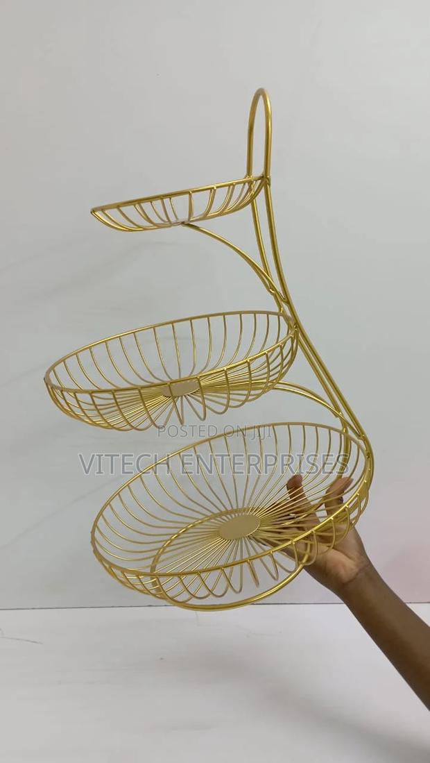 3 Tier Metallicfruit Rack - main view