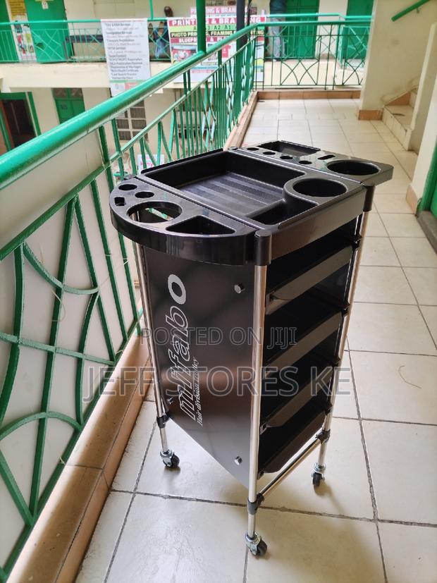 2 Side Covered Salon Trolley - main view