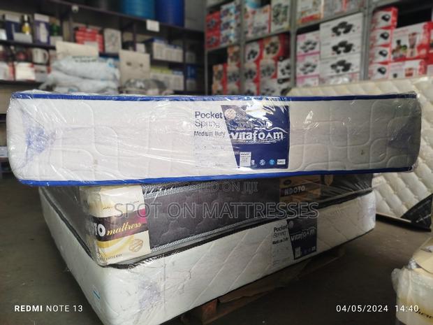 5by6 10inch Vitafoam Pocket Spring Mattresses
