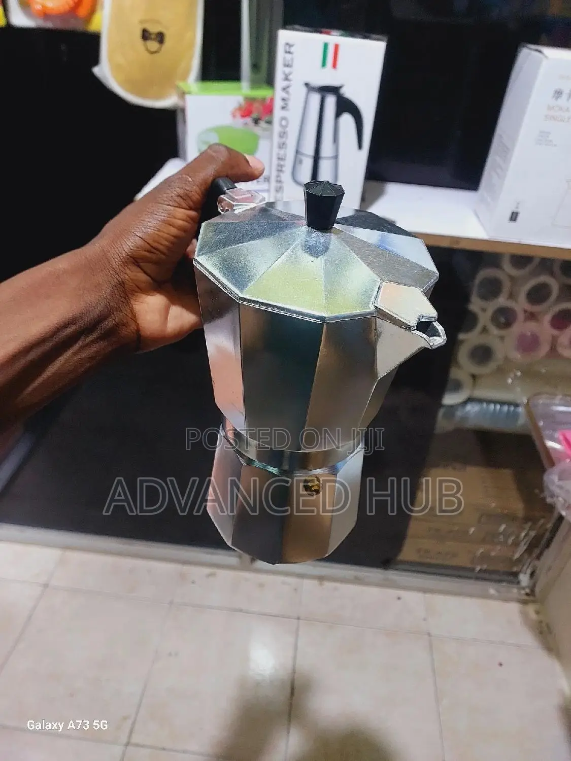 Aluminium Moka Coffee Pot 12tazze