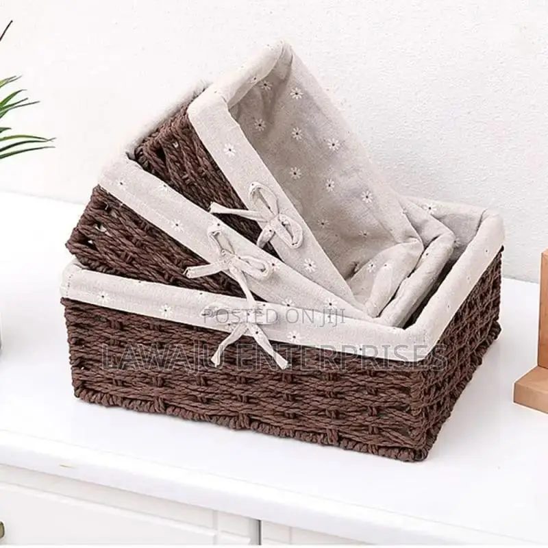Brown Wooven Storage Basket