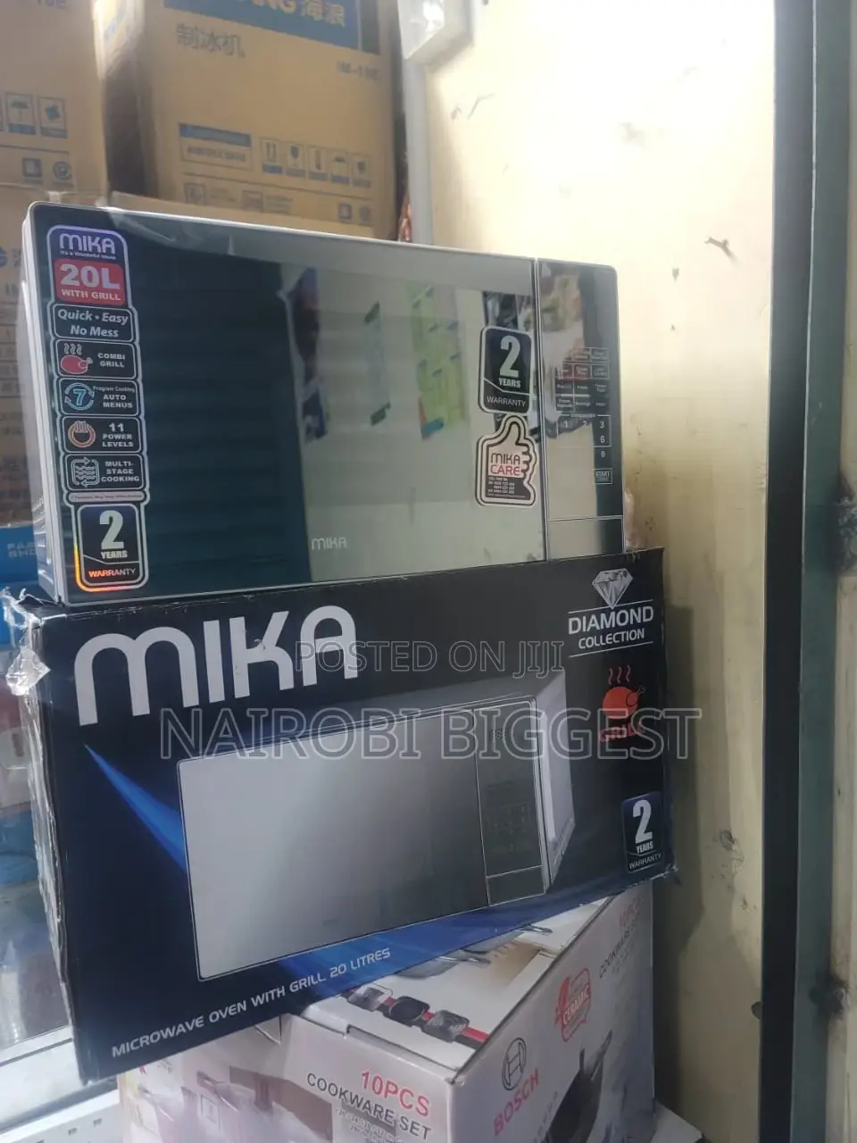 Mika 20l Microwave Oven Grllll Silver