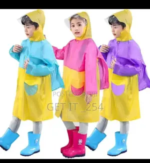 Thick Heavy Kids Raincoat. Fits Age 4 -13yrs