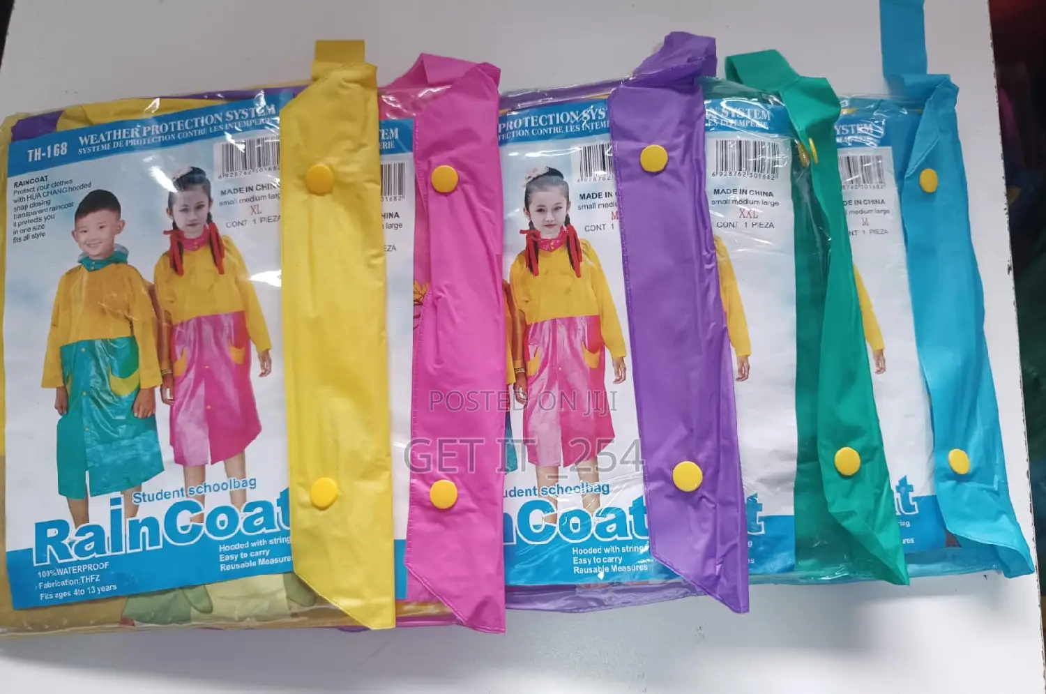 Thick Heavy Kids Raincoat. Fits Age 4 -13yrs