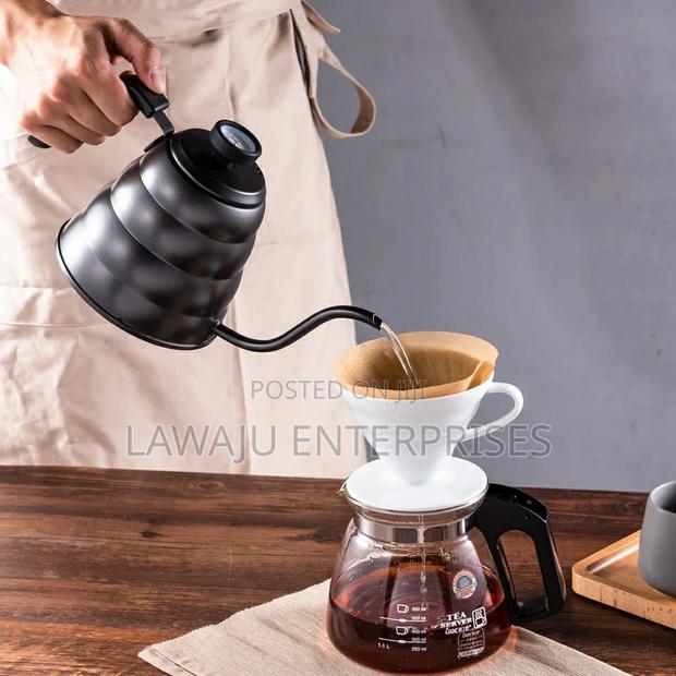 Black Gooseneck Thin Spout Kettle