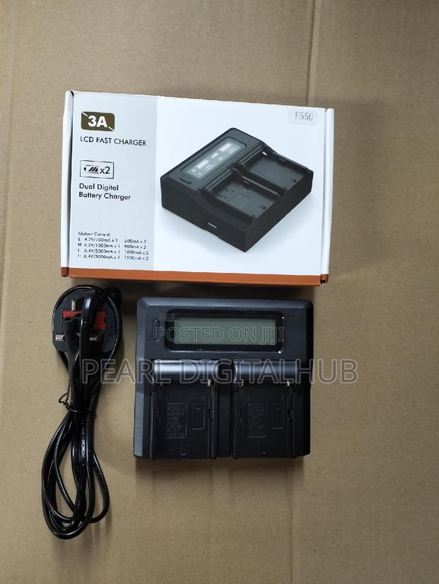 LCD Dual Fast Charger for Np-F Series Battery.