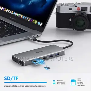 12 in 1 USB C Hub to Type C USB 3.0 USB 2.0 HDMI VGA TF S