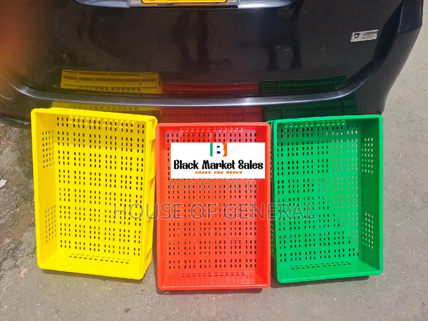 Heavy Duty Half Plastic Crates