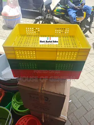 Heavy Duty Plastic Half Crates H120×W400×L585mm